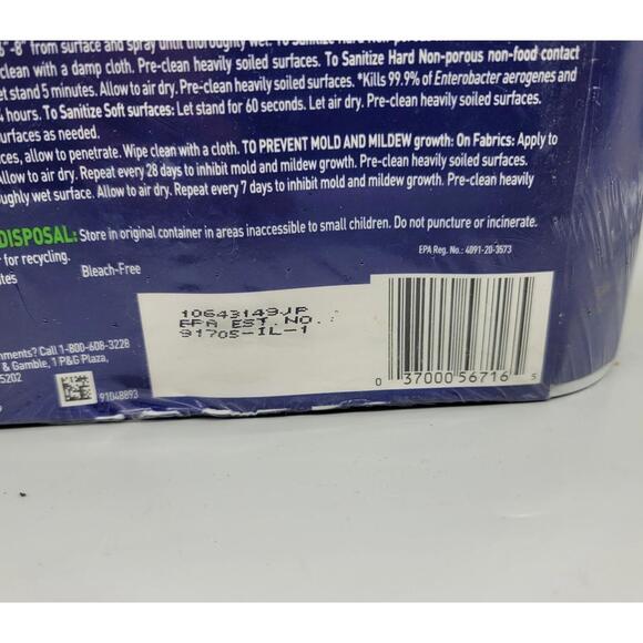 Microban 24 Hr Sanitizing Spray, Kills 99.9% Bacteria, Fresh Scent, 15oz, 3 pack - Picture 4 of 4